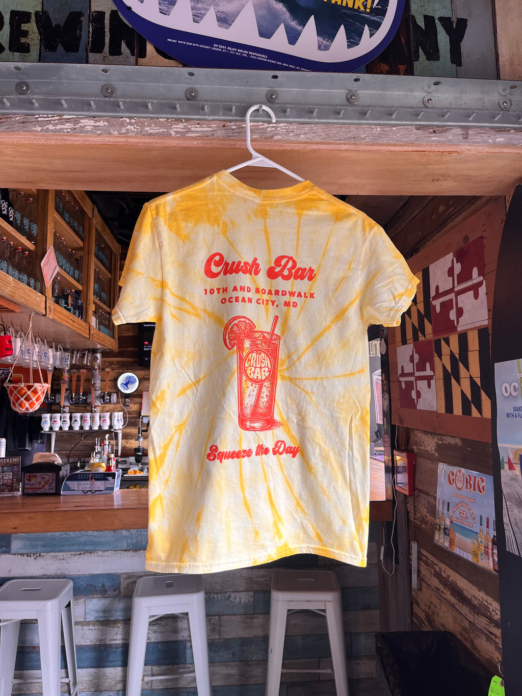 Yellow Tie-Dye Crush Bar T-shirt