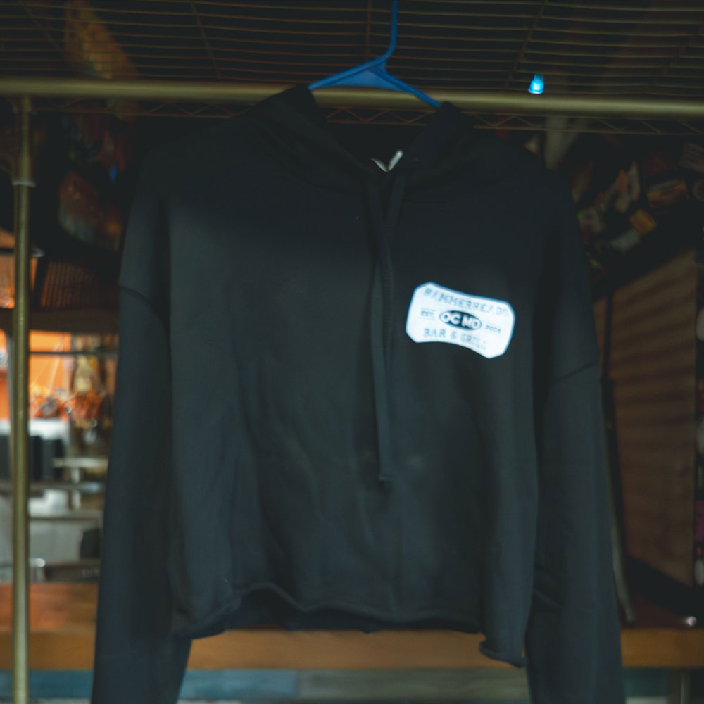 Women’s Black Crop Hoodie
