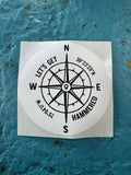 Compass sticker